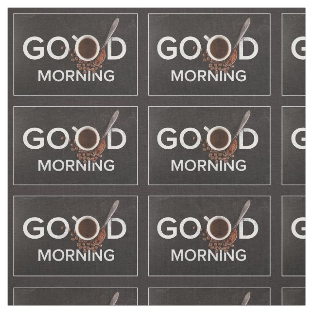 Good Morning Coffee fabric (Swatch)