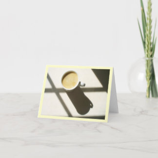 Good Morning Coffee Glow Thank You Card