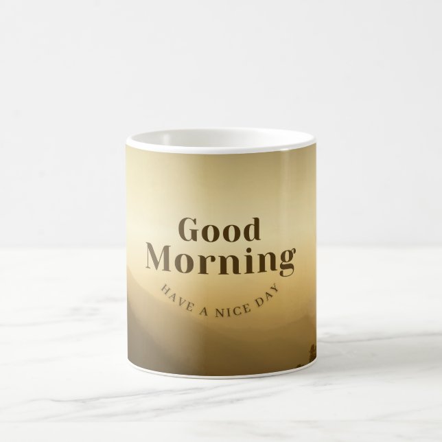 good morning coffee mug (Center)