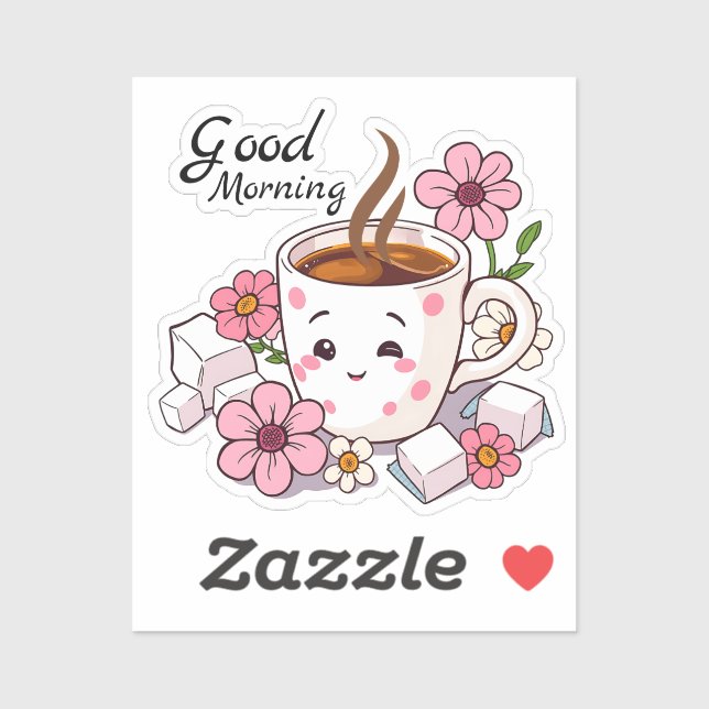 Good Morning | Cute Kawaii Coffee (Sheet)