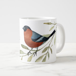Good Morning, Cute Robin  Large Coffee Mug