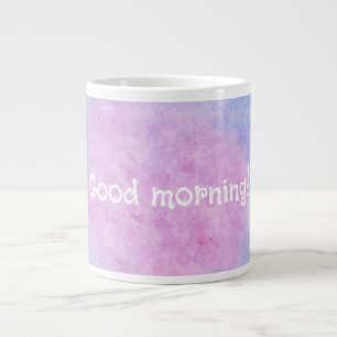 Good Morning! Dreamy Clouds Kids Art Jumbo Mug