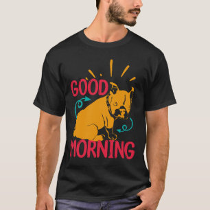 Good Morning French Bulldog Saying T-Shirt