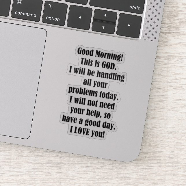 Good Morning from GOD (Detail)