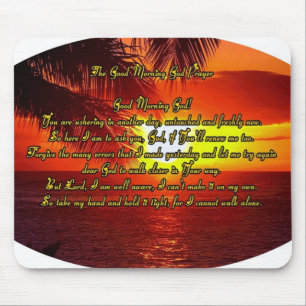 Good morning god prayer mouse mat