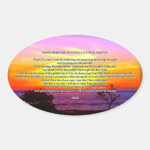 Good Morning God prayer Sticker