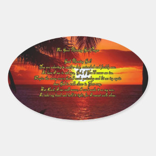 Good Morning God prayer Sticker