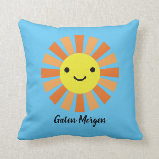 Good Morning Good Night in German Cushion