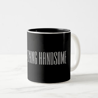 Good morning handsome Two-Tone coffee mug