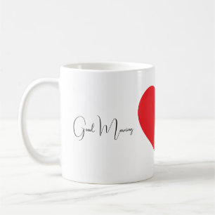 Good Morning Heart Mug – Romantic Coffee Cup Gift