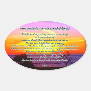 Good Morning Heavenly father prayer Sticker