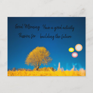 good morning holiday postcard