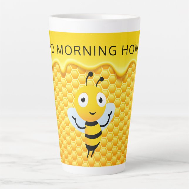 Good Morning Honey! Personalize Latte Mug (Front)