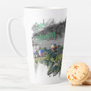 Good Morning hot air balloon latte mugs