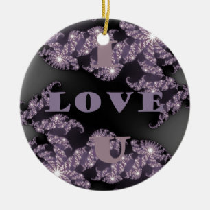 Good Morning I Love You.png Ceramic Tree Decoration