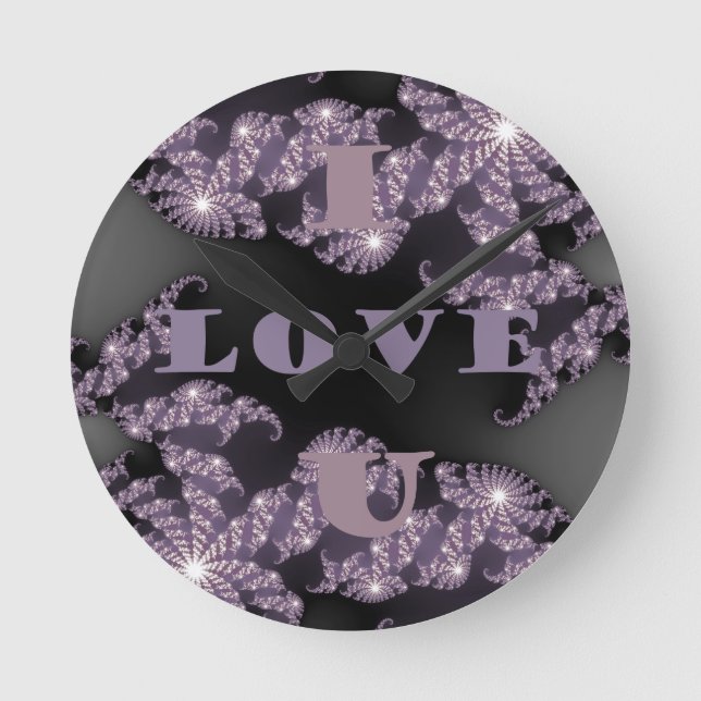 Good Morning I Love You.png Round Clock (Front)