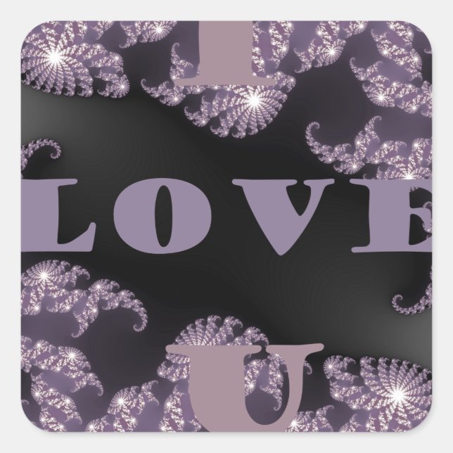 Good Morning I Love You.png Square Sticker (Front)