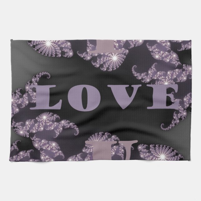 Good Morning I Love You.png Tea Towel (Horizontal)