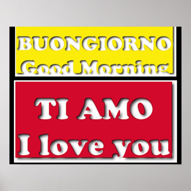 Good Morning--I love you Poster (Front)