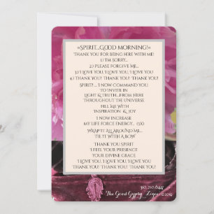 GOOD MORNING Inspiration and joy! Thank You Card