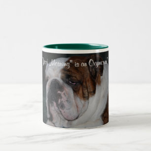 "Good Morning" is an Oxymoron! Two-Tone Coffee Mug