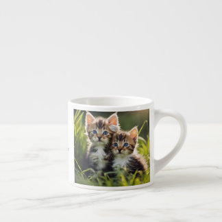 "Good Morning" Kitten Espresso Cup