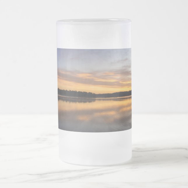 Good Morning Lake Springfield Frosted Mug (Center)