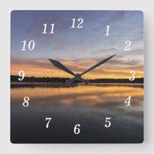 Good Morning Lake Springfield Wall Clock