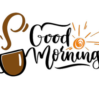 Good morning latte mug