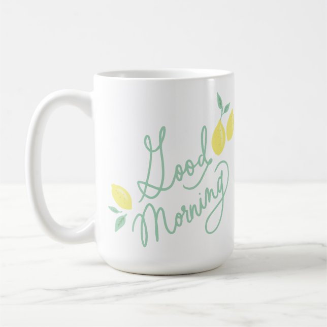 Good Morning Lemons Coffee Mug (Left)