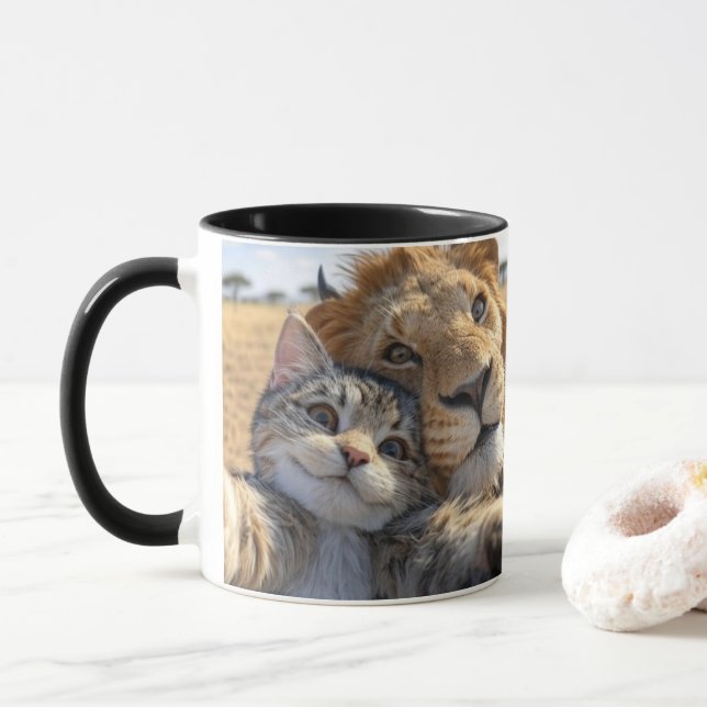 Good morning lion mug (With Donut)