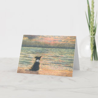 Good Morning, Morning. Border Collie Dog Card