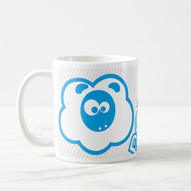 Good Morning Moulos - Blue Coffee Mug (Left)
