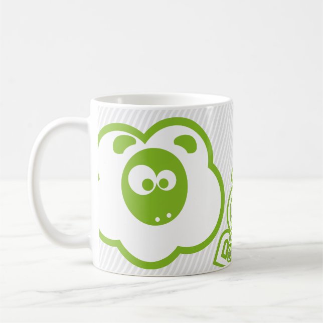 Good Morning Moulos - Green Coffee Mug (Left)