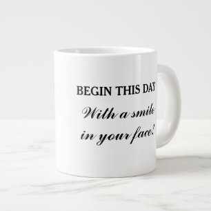 Good morning mug, quote large coffee mug