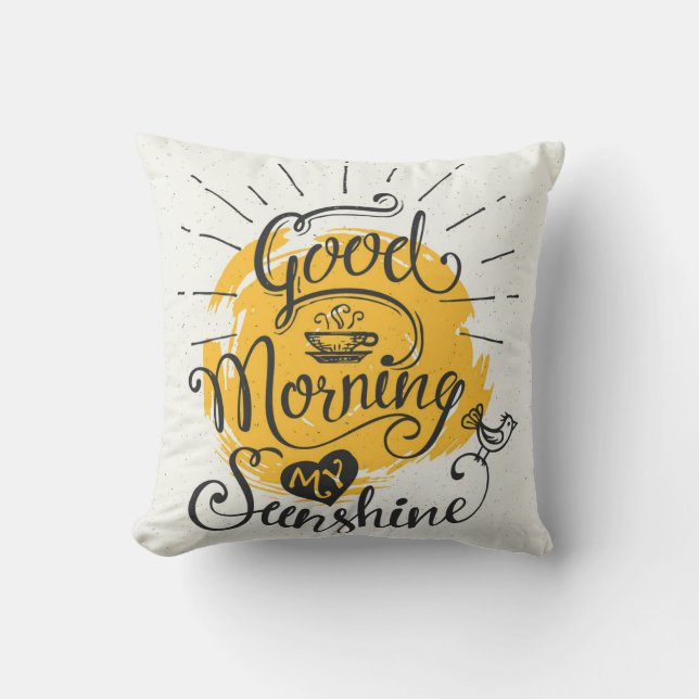 Good Morning My Sunshine Cushion (Front)