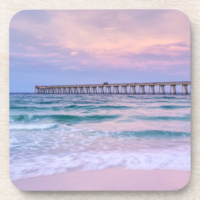 Good Morning Navarre Beach Pier Coaster (Front)