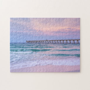 Good Morning Navarre Beach Pier Jigsaw Puzzle