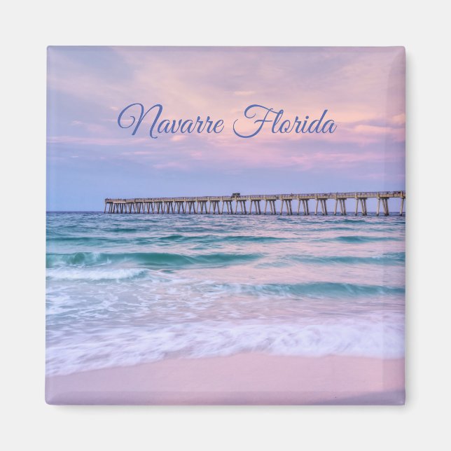 Good Morning Navarre Beach Pier Magnet (Front)