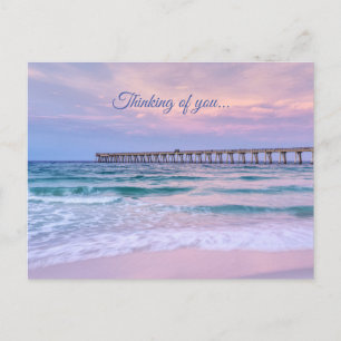 Good Morning Navarre Beach Pier Thinking Of You Postcard
