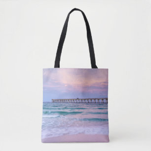 Good Morning Navarre Beach Pier Tote Bag