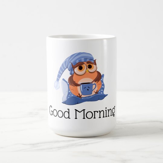 Good Morning Owl Coffee Mug | Zazzle.co.uk