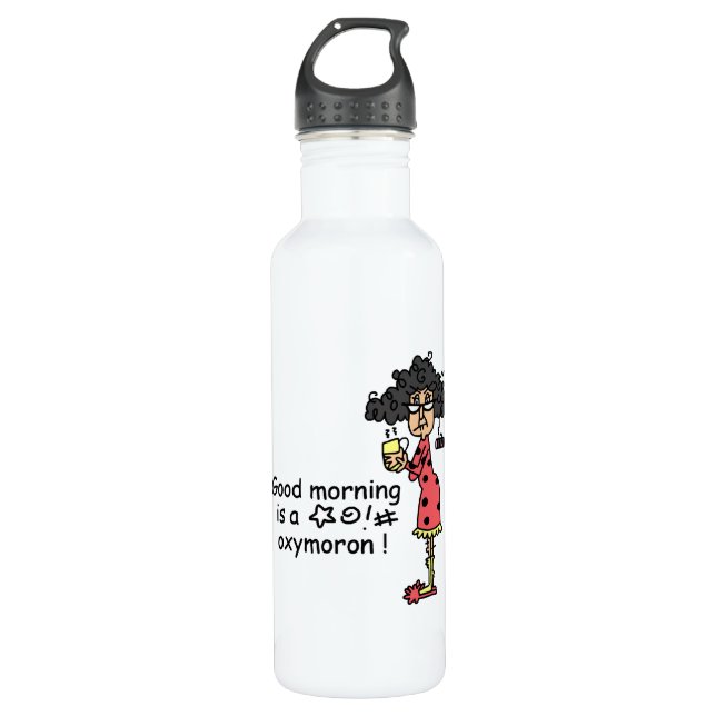 Good Morning Oxymoron 710 Ml Water Bottle (Front)