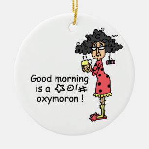 Good Morning Oxymoron Ceramic Tree Decoration