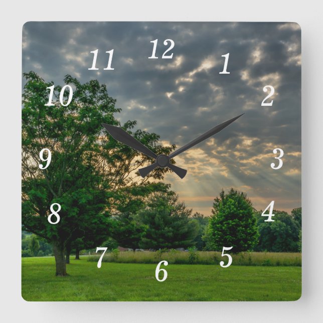 Good Morning Ozark Wall Clock (Front)