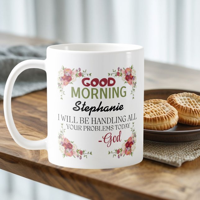 Good Morning Personalised Name God's Assurance mug (Creator Uploaded)