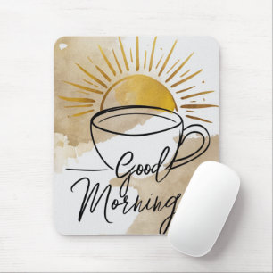 Good Morning Postcard Mouse Mat