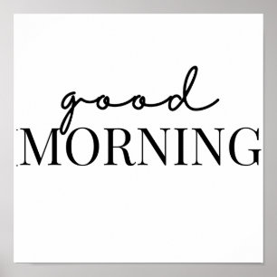 good morning poster