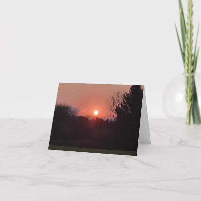 Good Morning, Sunrise - personalise! Card (Front)