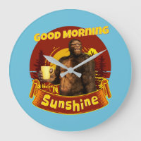 Good Morning Sunshine Bigfoot Coffee Humour Art